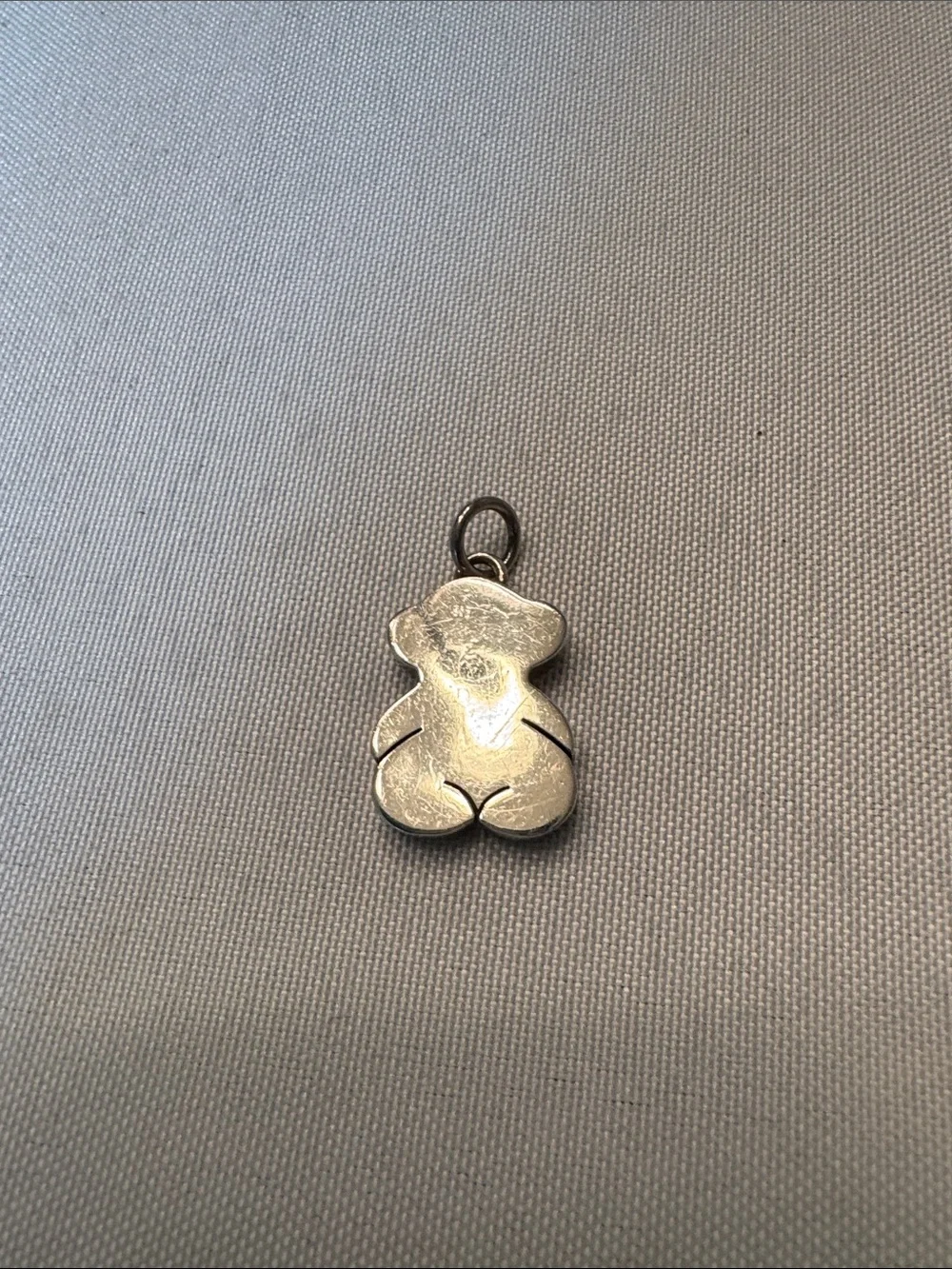 Sterling 925 Silver Teddy-Shaped Small Pendant